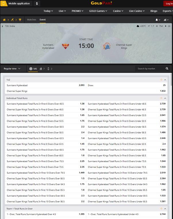 Goldpari Sports Betting